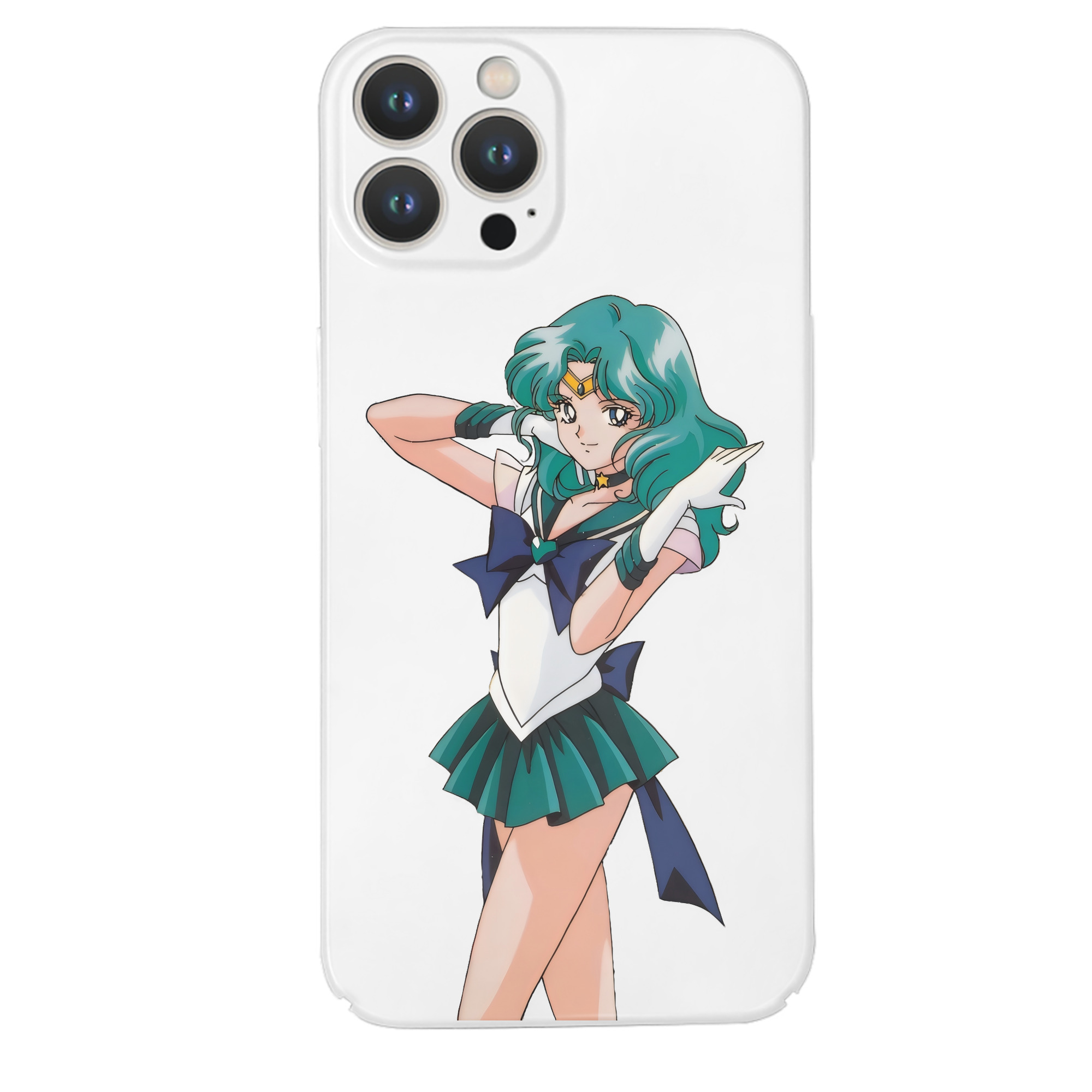 （画像用） 美少女戦士セーラームーン 海王 みちる（かいおう みちる） Sailor Moon Kaiou Michiru 【iPhone 14シリーズ対応】ハードケース